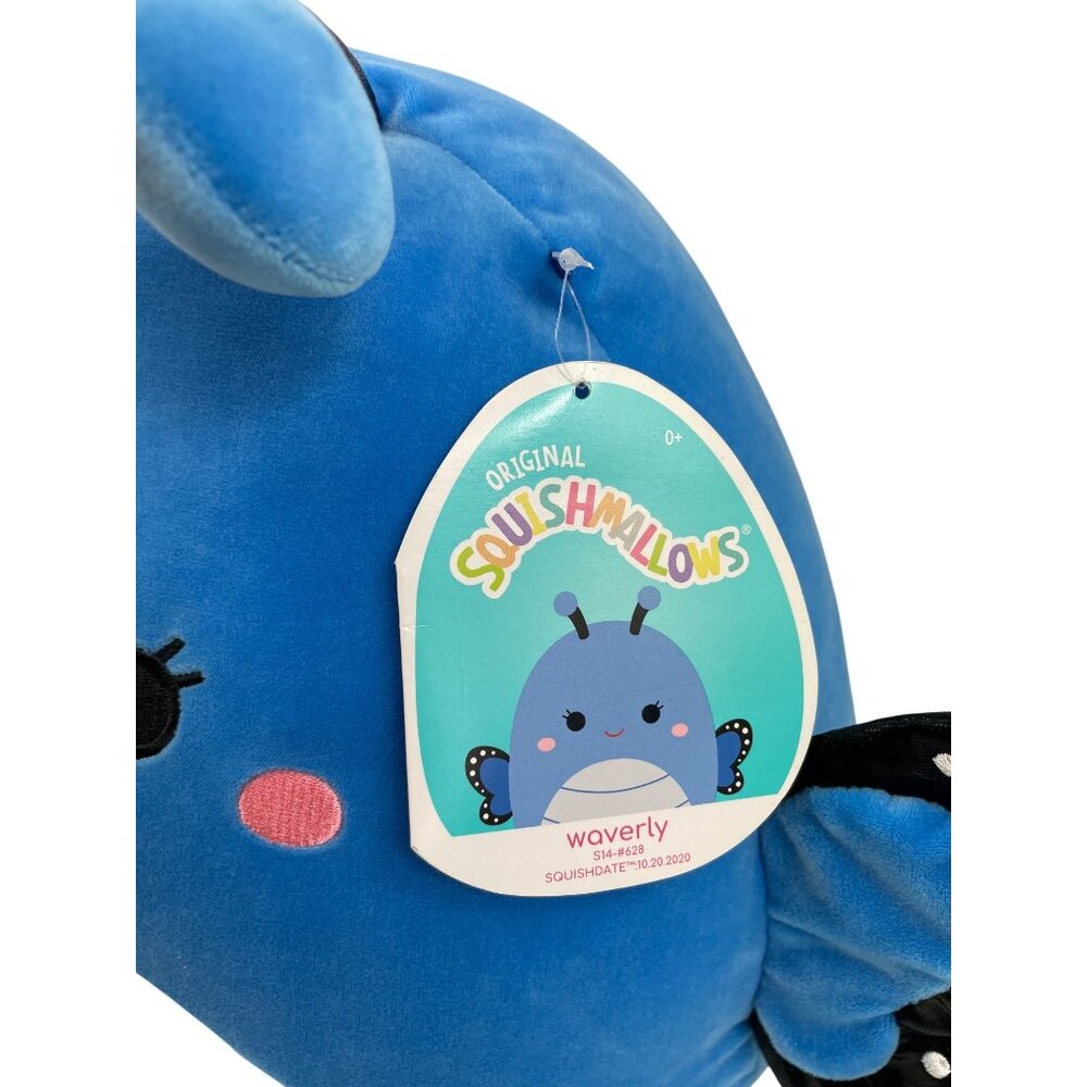 Squishmallows Original Waverly the Blue Butterfly 14" Stuffed Plush Toy - Picture 4 of 10